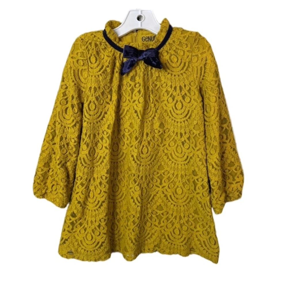 OshKosh B’Gosh Mustard Lace Dress. Size 5t. Great Condition. HTF